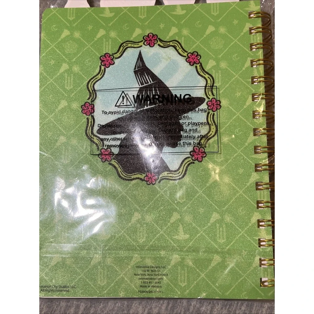 Wicked‎ Elphaba Witch Spiral Journal 96 Sheets Target Innovative Designs New